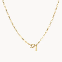 Alternating Paperclip Chain Necklace In Gold -Fashion Accessories Store alternating paperclip chain necklace in gold medley jewellery necklace 41810479415526