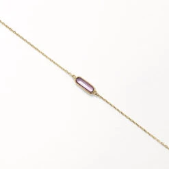 Amethyst Oval Chain Bracelet In 10k Gold -Fashion Accessories Store amethyst oval chain bracelet in 10k gold medley jewellery bangle bracelet 41223665582310
