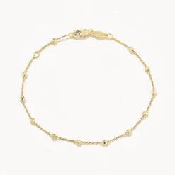Bauble Chain Bracelet In Gold