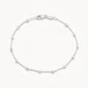 Bauble Chain Bracelet In Silver
