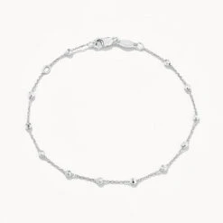 Bauble Chain Bracelet In Silver