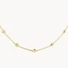 Bauble Chain Necklace In Gold