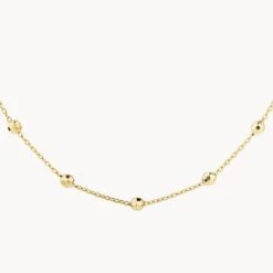 Bauble Chain Necklace In Gold