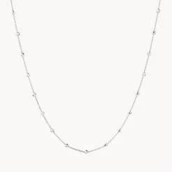 Bauble Chain Necklace In Silver 7 Bauble Chain Necklace In Silver -Fashion Accessories Store bauble chain silver medley jewellery necklace 37534386979046