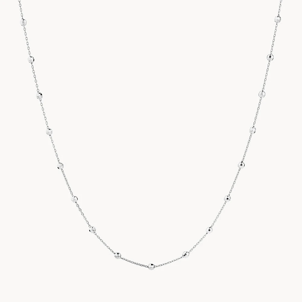Bauble Chain Necklace In Silver 3 Bauble Chain Necklace In Silver - Image 3