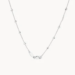 Bauble Chain Necklace In Silver 9 Bauble Chain Necklace In Silver -Fashion Accessories Store bauble chain silver medley jewellery necklace 37534387011814