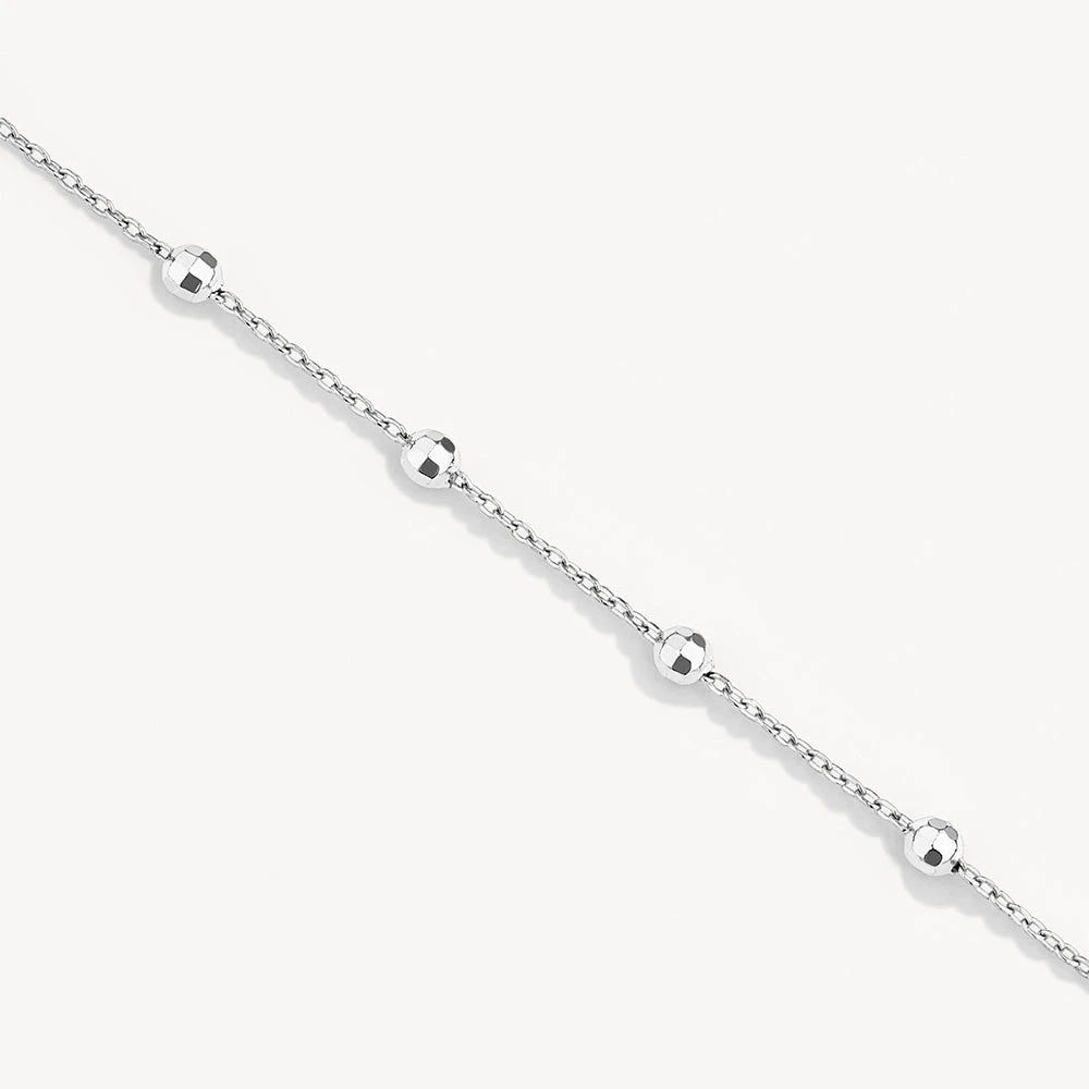 Bauble Chain Necklace In Silver 4 Bauble Chain Necklace In Silver - Image 4