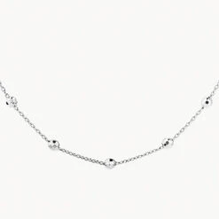 Bauble Chain Necklace In Silver