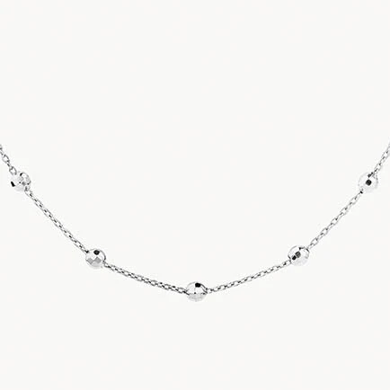 Bauble Chain Necklace In Silver 1 Bauble Chain Necklace In Silver