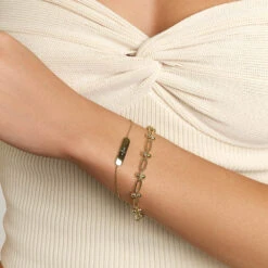 Bauble Paperclip Chain Bracelet In Gold -Fashion Accessories Store bauble paperclip chain bracelet in gold medley jewellery bangle bracelet 38693364039910