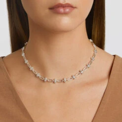 Bauble Paperclip Chain Necklace In Silver -Fashion Accessories Store bauble paperclip chain necklace in silver medley jewellery necklace 38693248106726