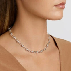 Bauble Paperclip Chain Necklace In Silver -Fashion Accessories Store bauble paperclip chain necklace in silver medley jewellery necklace 38693248401638