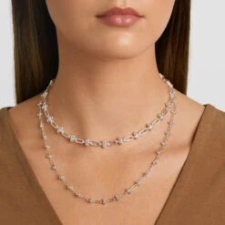 Bauble Paperclip Chain Necklace In Silver -Fashion Accessories Store bauble paperclip chain necklace in silver medley jewellery necklace 38693248434406