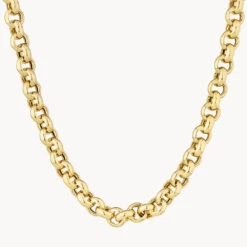 Belcher Chain Necklace In Gold -Fashion Accessories Store belcher chain necklace in gold medley jewellery necklace 40461236306150