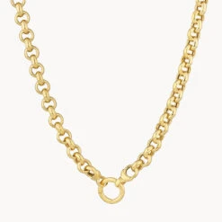 Belcher Chain Necklace In Gold