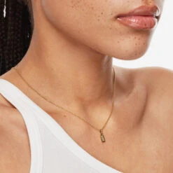 Birthstone Pendant In Gold -Fashion Accessories Store birthstone pendant in gold pendant 42638732853478