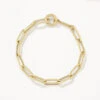 Boyfriend Paperclip Chain Bracelet In Gold