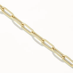 Boyfriend Paperclip Chain Bracelet In Gold -Fashion Accessories Store boyfriend paperclip bracelet gold medley jewellery bangle bracelet 37609052143846