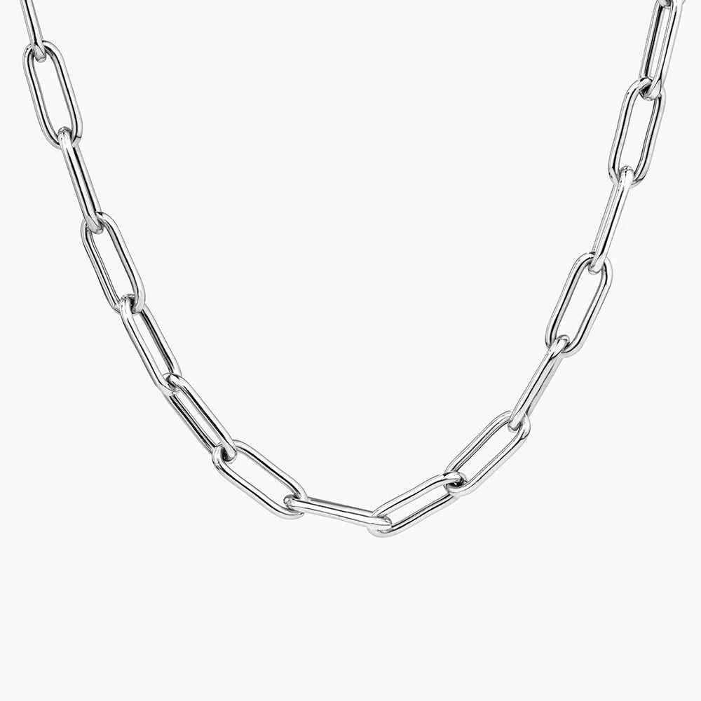 Boyfriend Paperclip Chain Necklace In Silver 5 Boyfriend Paperclip Chain Necklace In Silver - Image 5