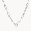 Boyfriend Paperclip Chain Necklace In Silver
