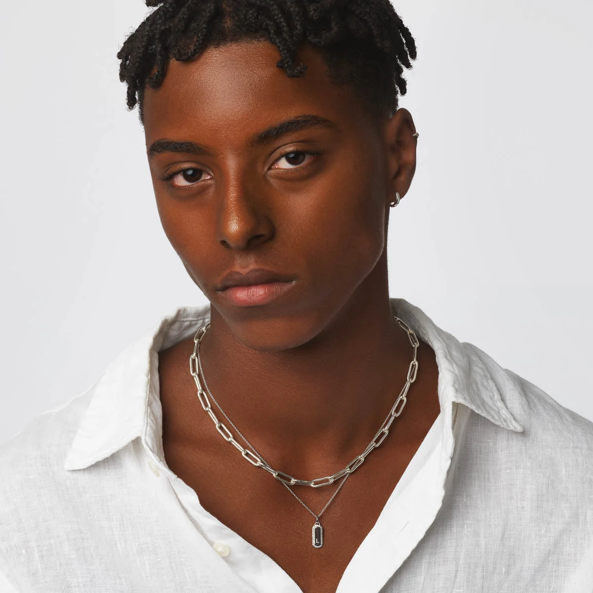 Boyfriend Paperclip Chain Necklace In Silver 7 Boyfriend Paperclip Chain Necklace In Silver - Image 7