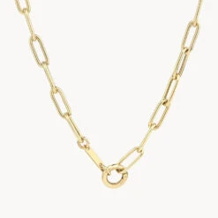 Boyfriend Paperclip Chain Necklace In Gold