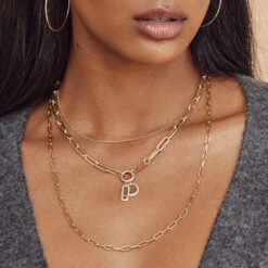 Fashion Accessories Store -Fashion Accessories Store boyfriend paperclip necklace gold medley jewellery necklace 37897992044774