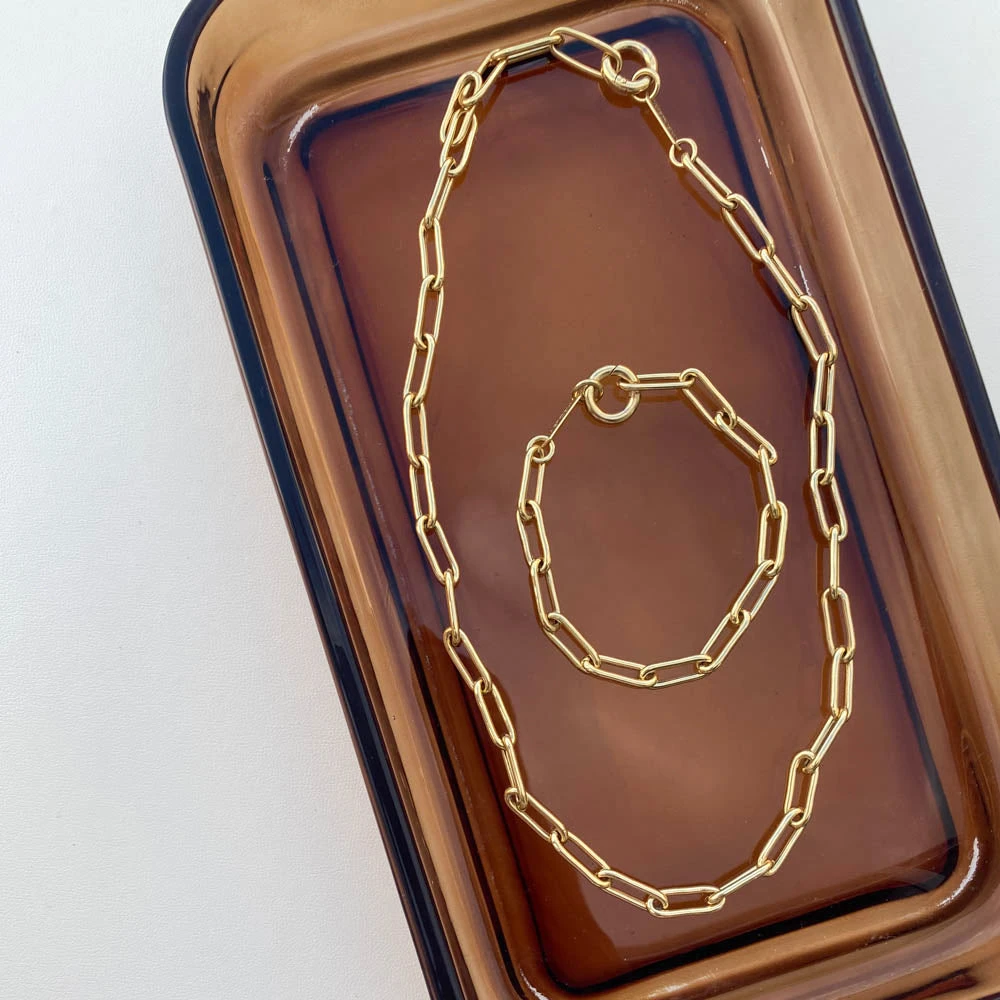 Boyfriend Paperclip Chain Necklace In Gold 9 Boyfriend Paperclip Chain Necklace In Gold - Image 9