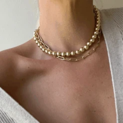 Boyfriend Paperclip Chain Necklace In Gold 17 Boyfriend Paperclip Chain Necklace In Gold -Fashion Accessories Store boyfriend paperclip necklace gold medley jewellery necklace 39704435065062