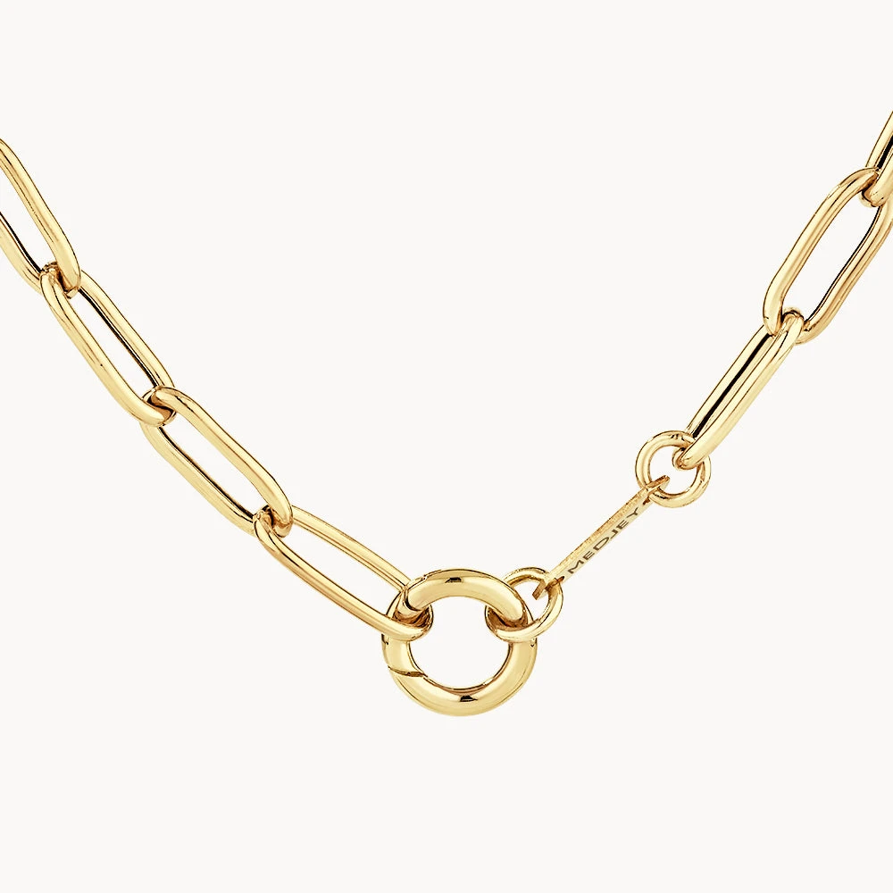 Boyfriend Paperclip Chain Necklace In Gold 7 Boyfriend Paperclip Chain Necklace In Gold - Image 7