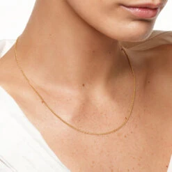 Cable Knit Chain Necklace In Gold -Fashion Accessories Store cable knit chain in gold medley jewellery necklace 41288213168358