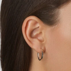 Charm Hoop Earrings In Silver 18 Charm Hoop Earrings In Silver -Fashion Accessories Store charm hoop earrings in silver medley jewellery earrings 39080026833126