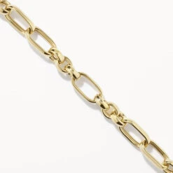 Chunky Paperclip Chain Bracelet In Gold -Fashion Accessories Store chunky paperclip chain bracelet in gold medley jewellery bangle bracelet 38642385420518