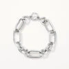 Chunky Paperclip Chain Bracelet In Silver