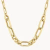 Chunky Paperclip Chain Necklace In Gold