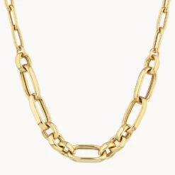 Chunky Paperclip Chain Necklace In Gold