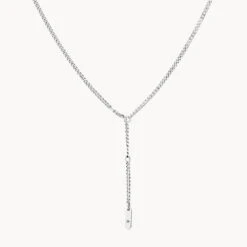 Classic Curb Chain Necklace In Silver -Fashion Accessories Store classic curb chain necklace in silver medley jewellery necklace 41227215012070