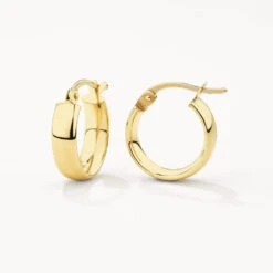 Classic Huggie Earrings In 10k Gold