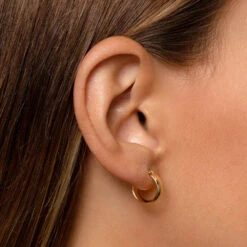 Classic Huggie Earrings In 10k Gold 18 Classic Huggie Earrings In 10k Gold -Fashion Accessories Store classic huggie earrings in 10k gold medley jewellery earrings 37609517482214