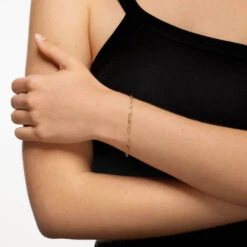 Classic Paperclip Chain Bracelet In 10k Gold -Fashion Accessories Store classic paperclip chain bracelet in 10k gold medley jewellery bangle bracelet 39747501687014