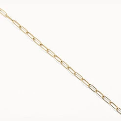 Classic Paperclip Chain Bracelet In 10k Gold -Fashion Accessories Store classic paperclip chain bracelet in 10k gold medley jewellery bangle bracelet 39747502276838