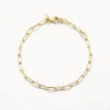 Classic Paperclip Chain Bracelet In 10k Gold