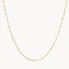 Classic Paperclip Chain Necklace In 10k Gold
