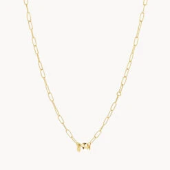 Classic Paperclip Chain Necklace In 10k Gold -Fashion Accessories Store classic paperclip chain necklace in 10k gold medley jewellery necklace 39747502244070