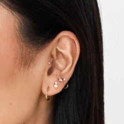 Climber Helix Single Stud Earring In 10k Gold -Fashion Accessories Store climber helix single stud earring in 10k gold medley jewellery earrings 38642422382822