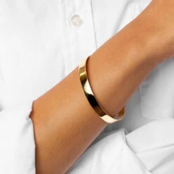 Curve Bangle In Gold -Fashion Accessories Store curve bangle in gold medley jewellery bangle bracelet 36849166057702