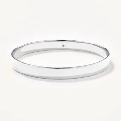 Curve Bangle In Silver