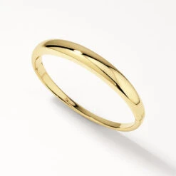 Curve Dome Bangle In Gold