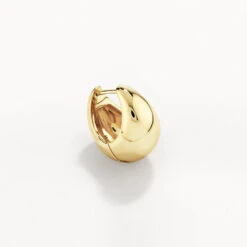 Curve Dome Huggies In Gold -Fashion Accessories Store curve dome huggies in gold medley jewellery earrings 42638507704550