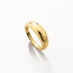 Curve Dome Pinky Ring In Gold -Fashion Accessories Store curve dome ring in gold medley jewellery ring 36855436574950
